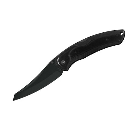 Bear & Sons Cutlery 2015 Bear 4 3/4' Persuader Black G10 Handle/Black Ti Coated Blade W/ Pocket Clip BEA-MC-200-B4-T